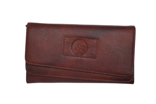 Komacat Leather Ladies’ Envelope Clutch | Trendy Lock Closure