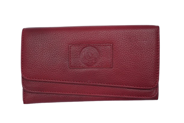 Komacat Leather Ladies’ Envelope Clutch | Trendy Lock Closure