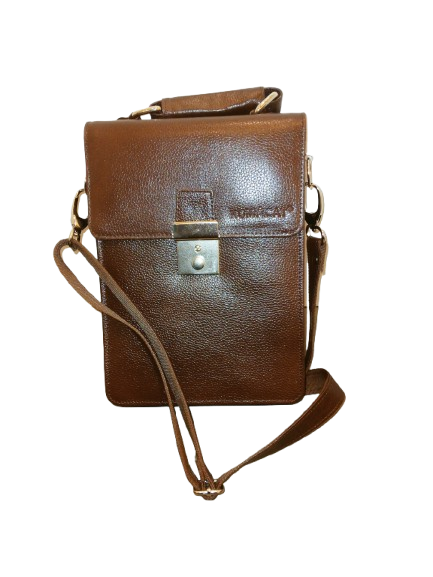 Komacat Leather Cross Body & Side Bag with Carry Handles