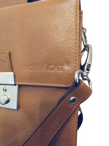 Komacat Leather Cross Body & Side Bag with Carry Handles