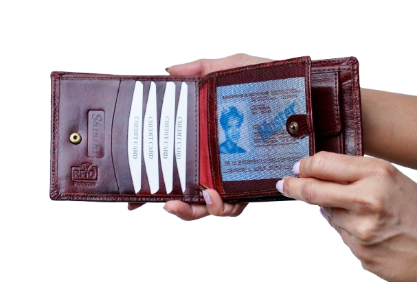 Komacat Men’s Leather Bifold Wallet | Pebbled Finish
