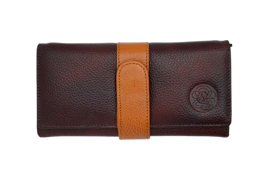 Komacat Leather Ladies’ Envelope Clutch | Snap Button Lock