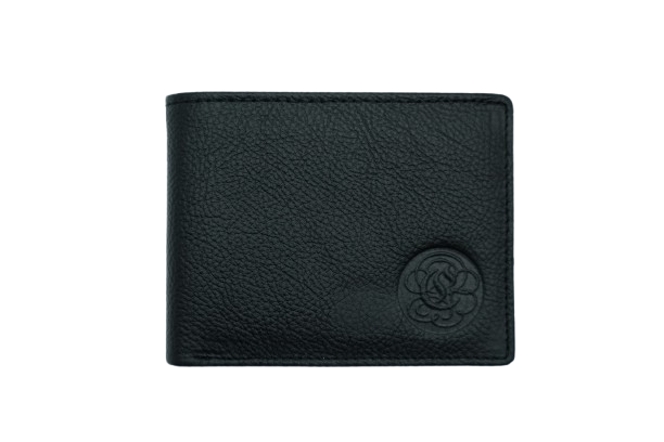 Komacat Men’s Leather Bifold Wallet | Pebbled Finish