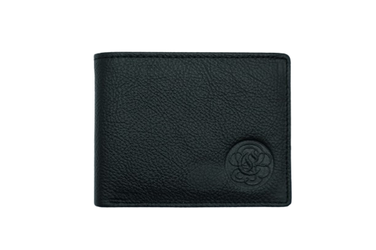 Komacat Men’s Leather Bifold Wallet | Pebbled Finish