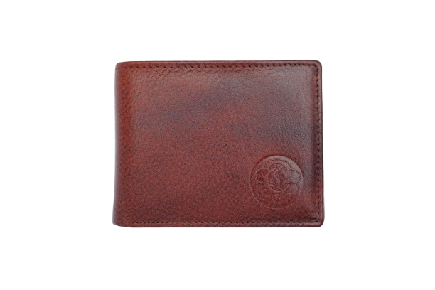 Komacat Men’s Leather Bifold Wallet | Pebbled Finish