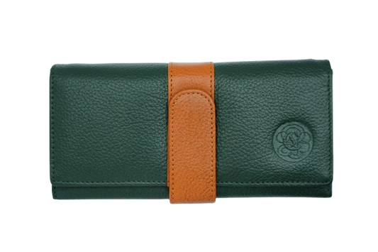Komacat Leather Ladies’ Envelope Clutch | Snap Button Lock