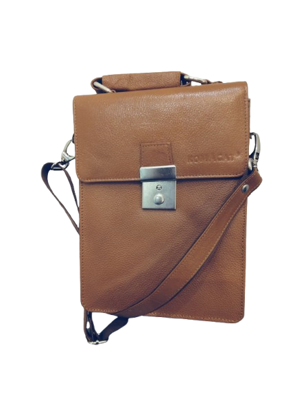 Komacat Leather Cross Body & Side Bag with Carry Handles