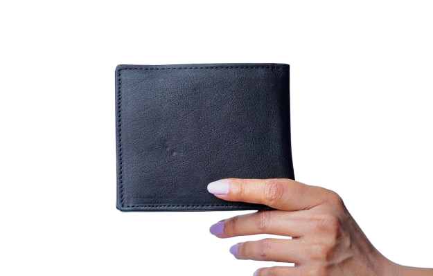 Komacat Men’s Leather Bifold Wallet | Pebbled Finish