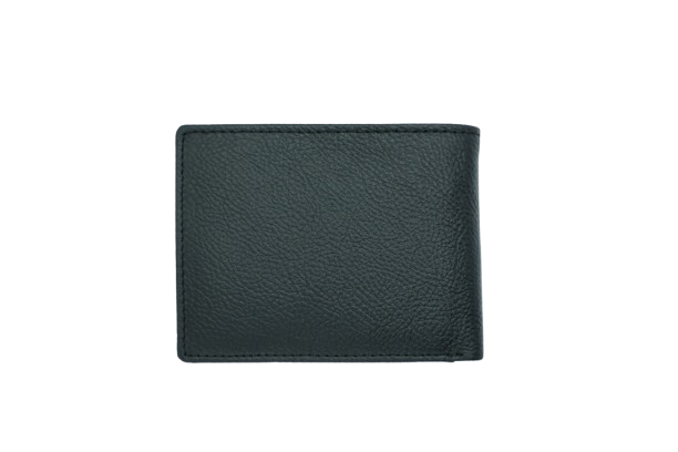 Komacat Men’s Leather Bifold Wallet | Pebbled Finish