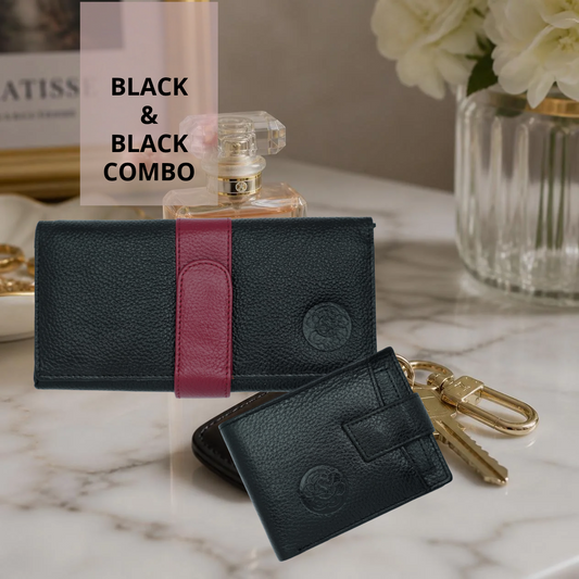 COMBO#3>KOMACAT LADIES & GENTS LEATHER WALLETS>10BLACK&6BLACK