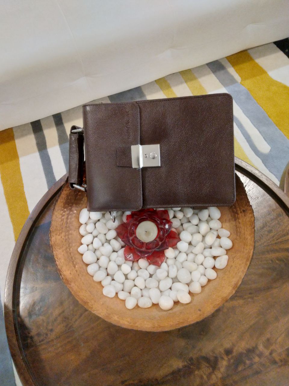 Komacat Leather Cross Body & Side Bag with Carry Handles