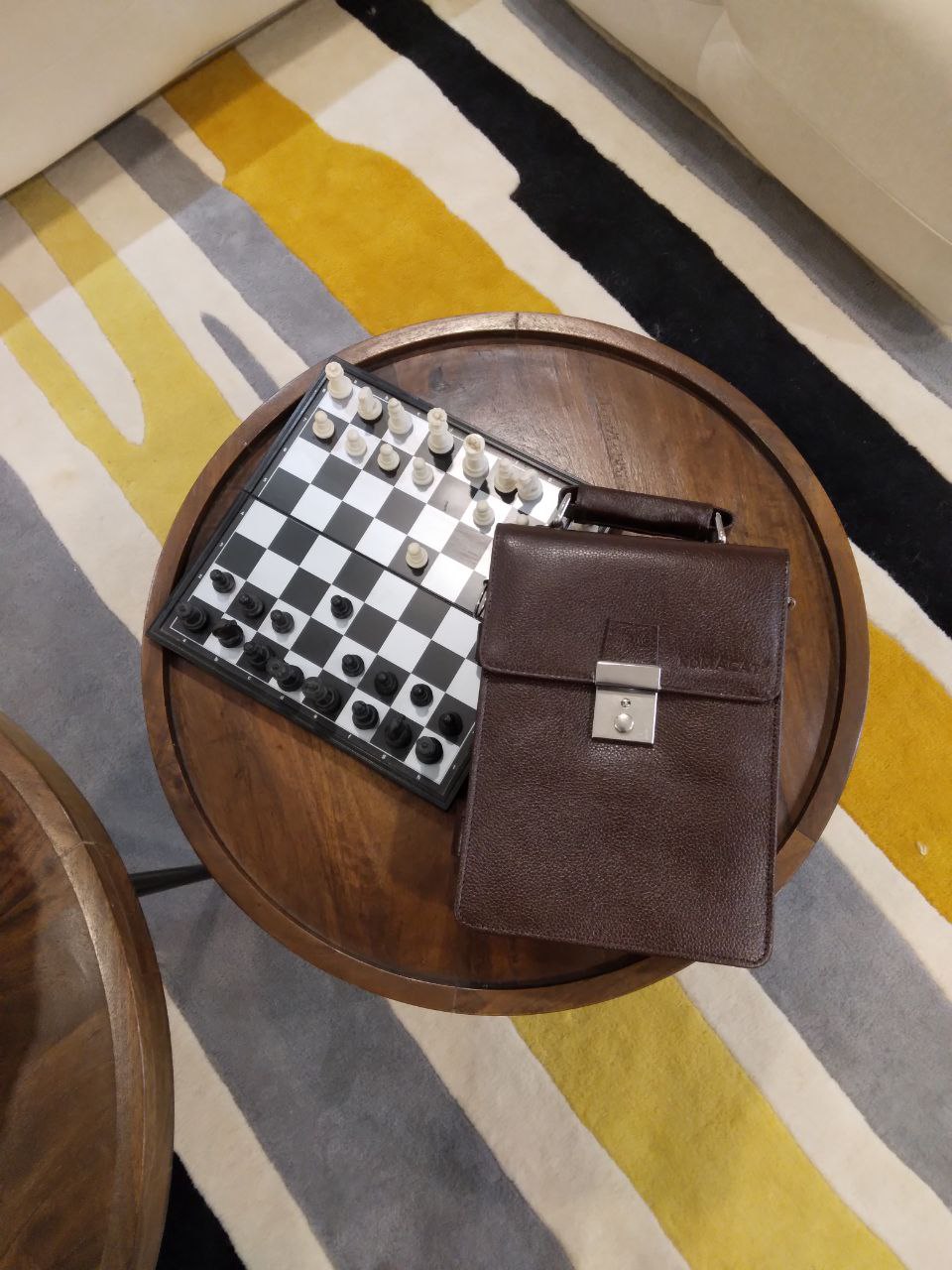 Komacat Leather Cross Body & Side Bag with Carry Handles