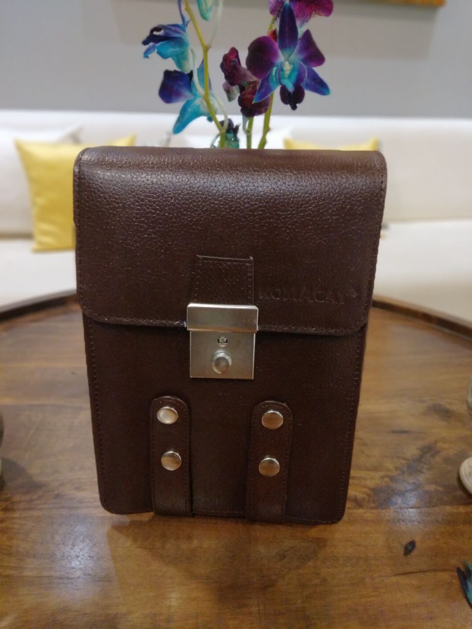 Beg Salib &amp; Sisi Kulit Komacat | Tiada Pemegang Bawa | Unisex