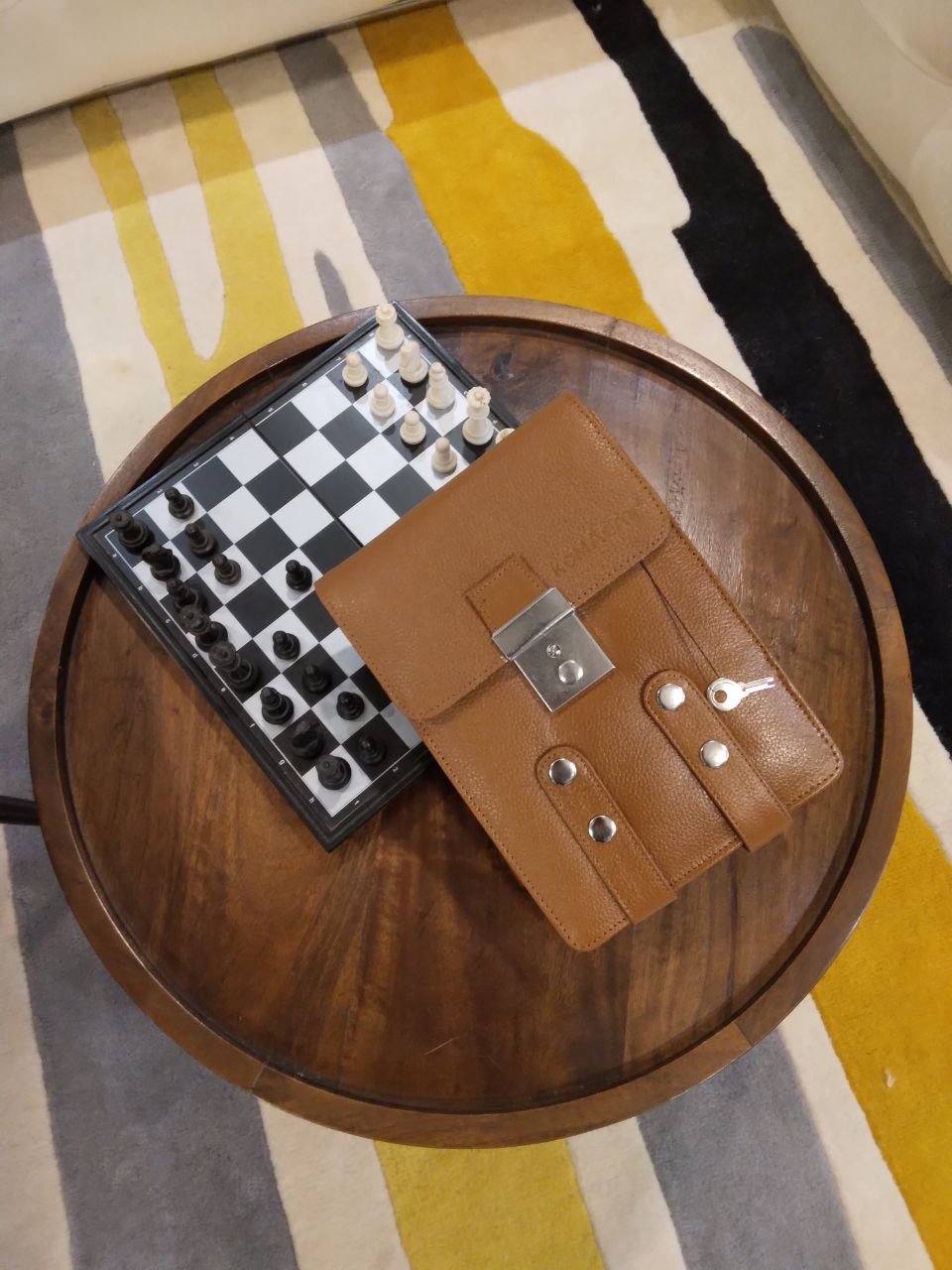 Beg Salib &amp; Sisi Kulit Komacat | Tiada Pemegang Bawa | Unisex