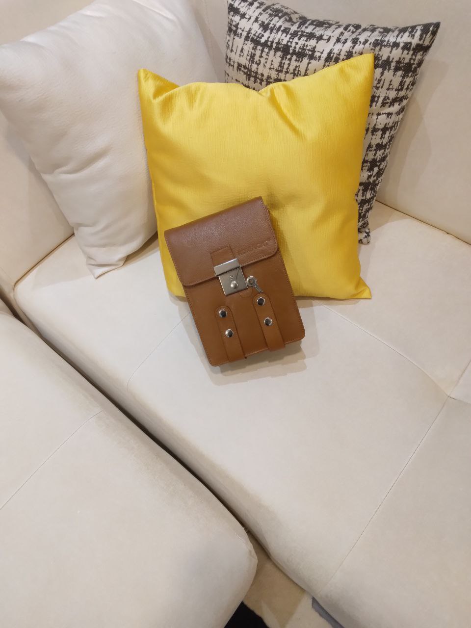 Beg Salib &amp; Sisi Kulit Komacat | Tiada Pemegang Bawa | Unisex